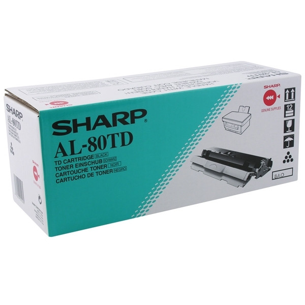 Sharp AL-80TD svart toner (original) AL80TD 082050 - 1