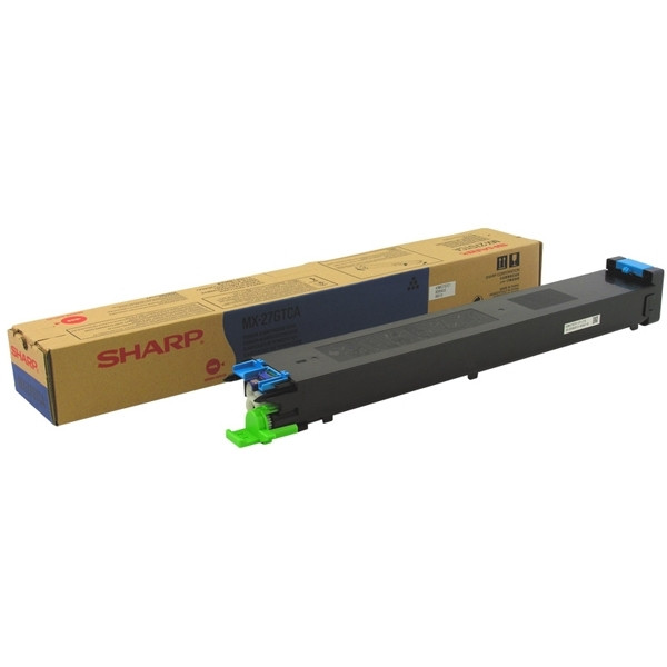 Sharp MX-27GTCA cyan toner (original) MX27GTCA 082124 - 1