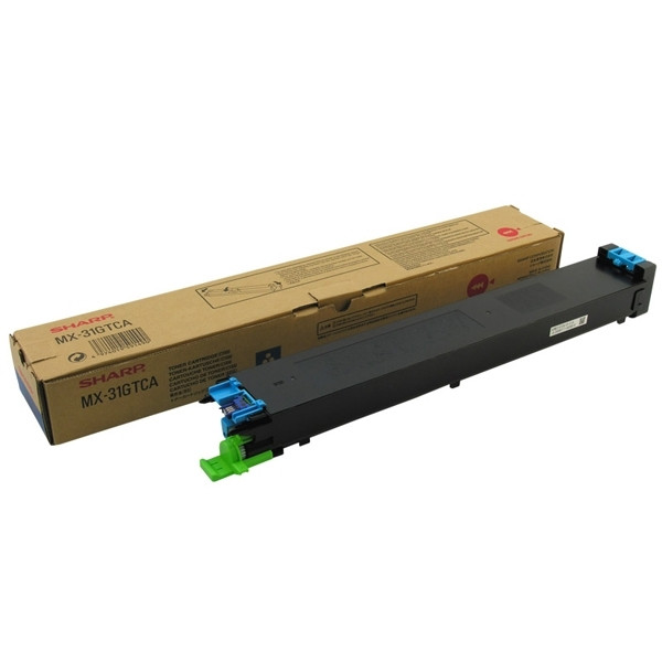 Sharp MX-31GTCA cyan toner (original) MX31GTCA 082192 - 1