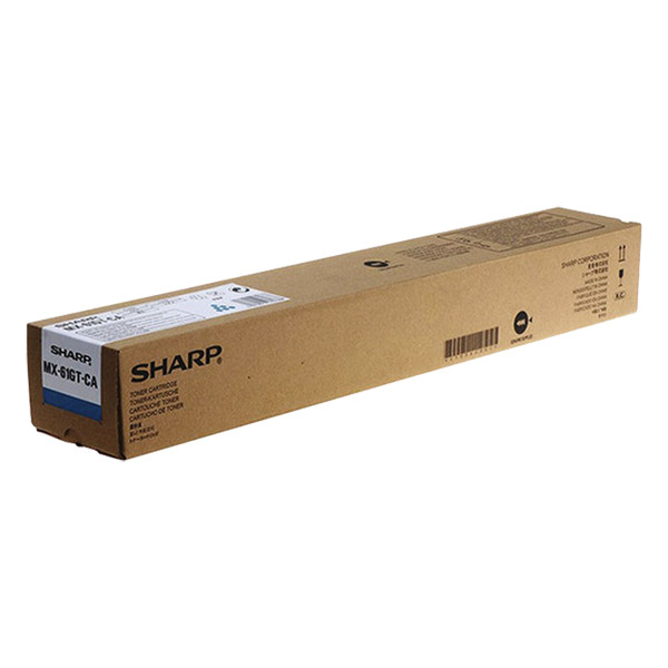 Sharp MX-61GTCA cyan toner (original) MX61GTCA 082916 - 1