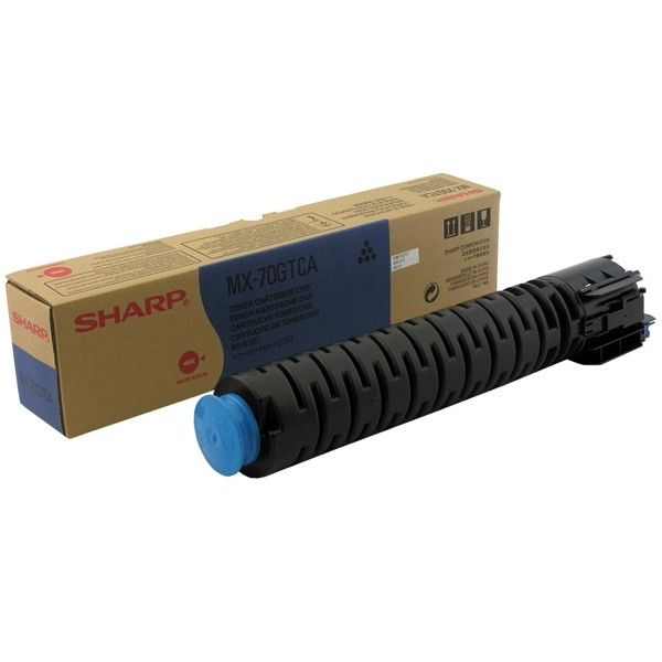 Sharp MX-70GTCA cyan toner (original) MX70GTCA 082212 - 1
