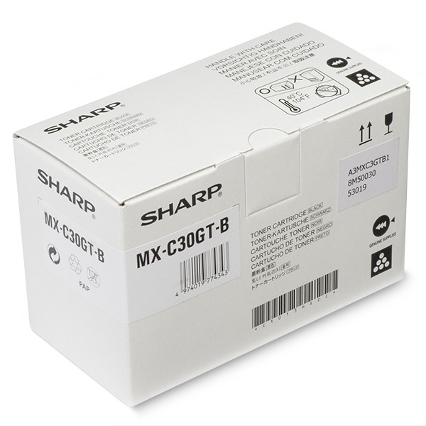 Sharp MX-C30GTB svart toner (original) MXC30GTB 082722 - 1