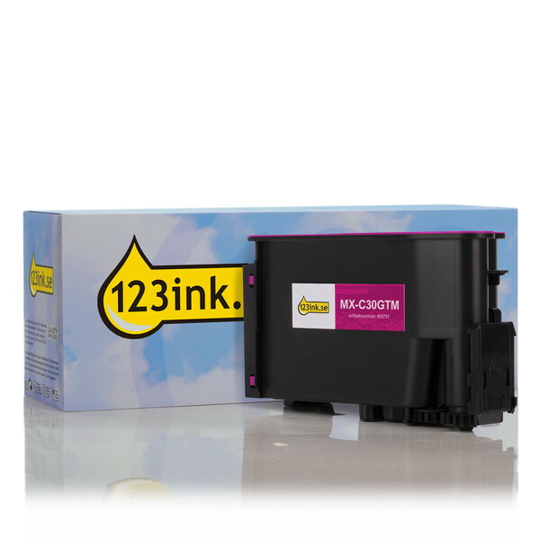 Sharp MX-C30GTM magenta toner (varumärket 123ink) MXC30GTMC 082727 - 1