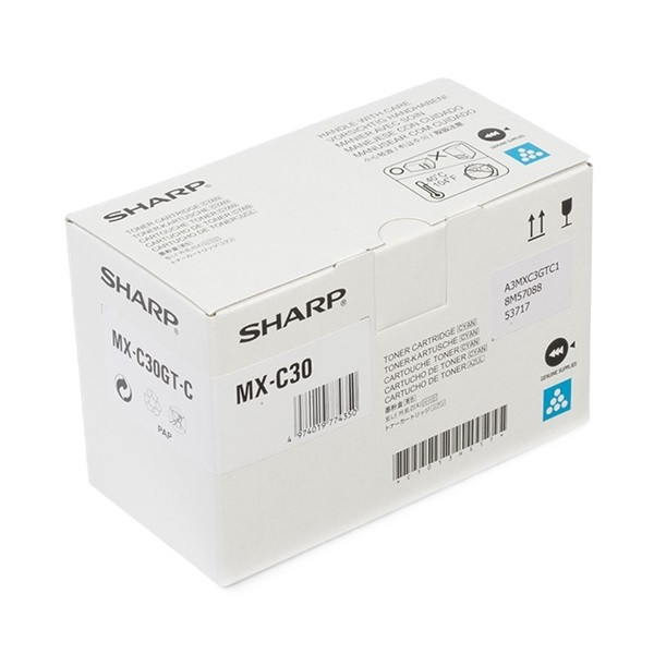 Sharp MX-C30GVC cyan developer (original) MXC30GVC 082736 - 1