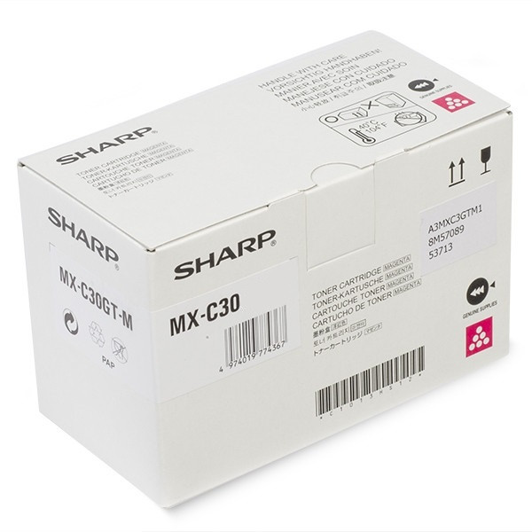 Sharp MX-C30GVM magenta developer (original) MXC30GVM 082738 - 1