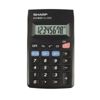 Miniräknare | Sharp EL-233SBBK 502384