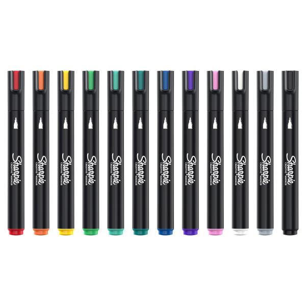 [DP] Akrylpenna rund spets | Sharpie Creative | sorterade färger | 12st SE000950 - 2