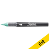 Akrylpenna penselspets | Sharpie Creative | ljusgrön | 6st SE001044 - 1