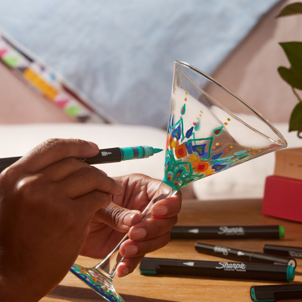 Akrylpenna penselspets | Sharpie Creative | svart SE001000 - 6