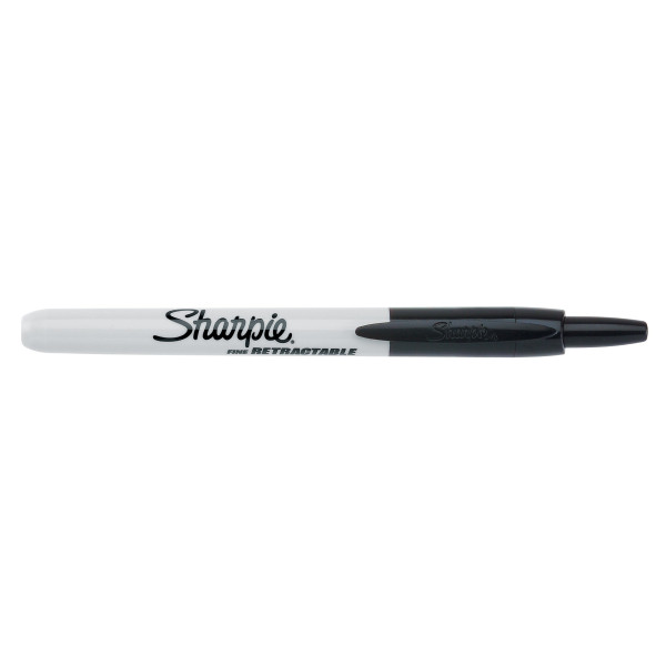 Märkpenna permanent 1.0mm | Sharpie Fine Retractable | svart SE001105 - 1