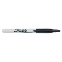 Märkpenna permanent 1.0mm | Sharpie Fine Retractable | svart SE001105