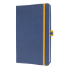 Anteckningsbok A5 linjerat | blå | 88 ark | Sigel Linescape