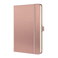 Anteckningsbok A5 linjerat | metallicrosa | 97 ark | Sigel Conceptum 221424