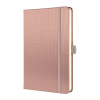 Anteckningsbok A5 linjerat | metallicrosa | 97 ark | Sigel Conceptum 221424 - 1