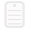 Prislappar 40x50mm | Sigel | 500st 208620 - 1