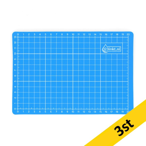 Skärmatta A5 3-lager | 230x190mm | 123ink | blå 3st 303035 - 1