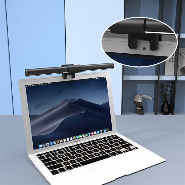 Skärmlampa för bärbar dator | 123ink | svart | 31cm 390032 - 8