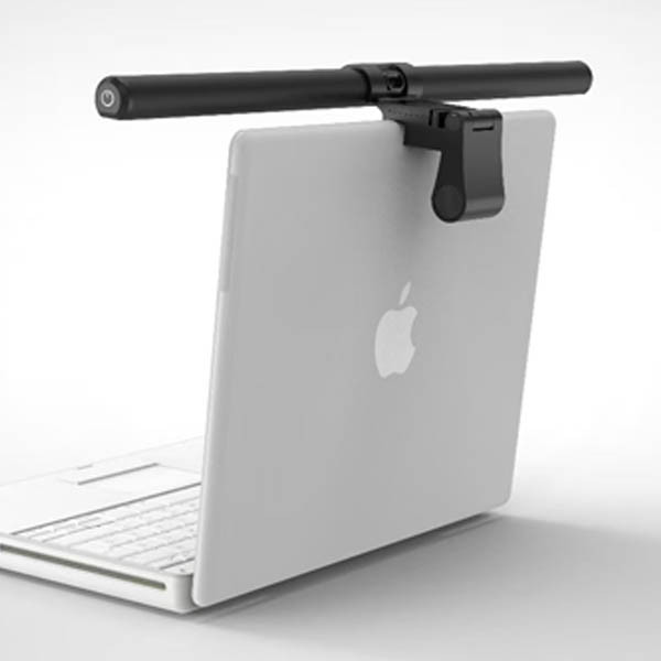 Skärmlampa för bärbar dator | 123ink | svart | 40cm 390033 - 9