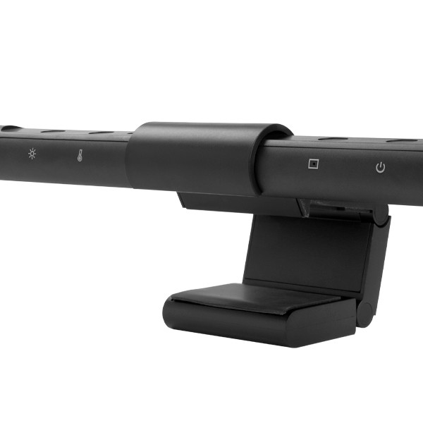 Skärmlampa för bärbar dator med fjärrkontroll | 123ink | svart | 40cm 390034 - 2