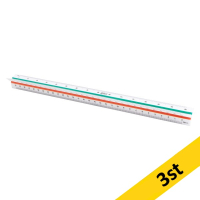 Skala 1:2,5 | 1:5 | 1:10 | 1:20 | 1:50 | 1:100 | 123ink | 30cm | 3st 302194