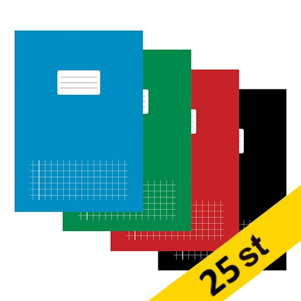 Skrivbok A4 rutat | 40 ark | 123ink | 25st 390680 - 1