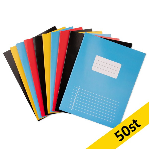 Skrivbok A5 linjerat | 40 ark | 123ink | 50st 300635 - 1