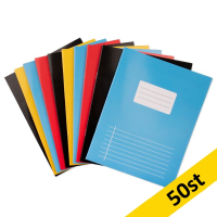 Skrivbok A5 linjerat | 40 ark | 123ink | 50st 300635