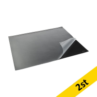 Skrivbordsunderlägg 65x52cm svart med plastficka | 123ink | 2st