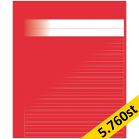 Skrivhäfte 17x21cm baslinjerat | 5mm | röd | 5.760st [PALLFRAKT] SE000629