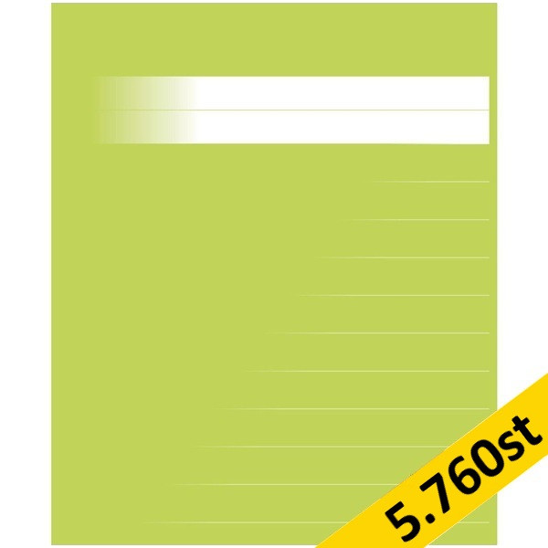 Skrivhäfte 17x21cm linjerat | 14,5mm | ljusgrön | 5.760st [PALLFRAKT] SE000604 - 1