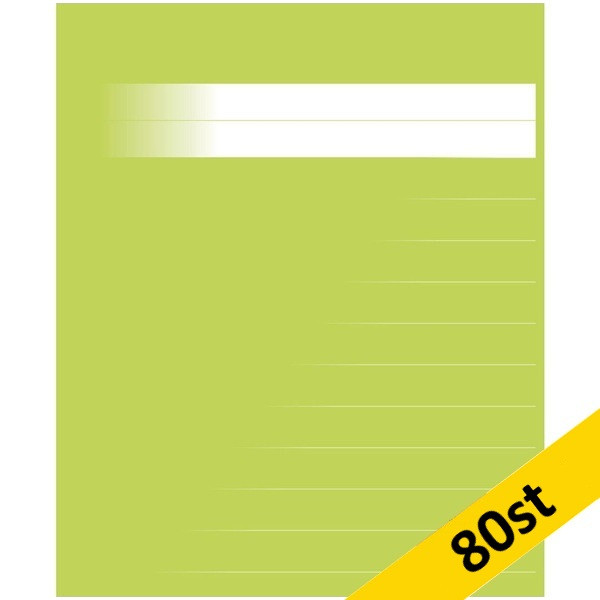 Skrivhäfte 17x21cm linjerat | 14,5mm | ljusgrön | 80st SE000603 - 1