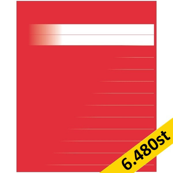 Skrivhäfte 17x21cm linjerat | 14,5mm | röd | 6.480st [PALLFRAKT] SE000544 - 1