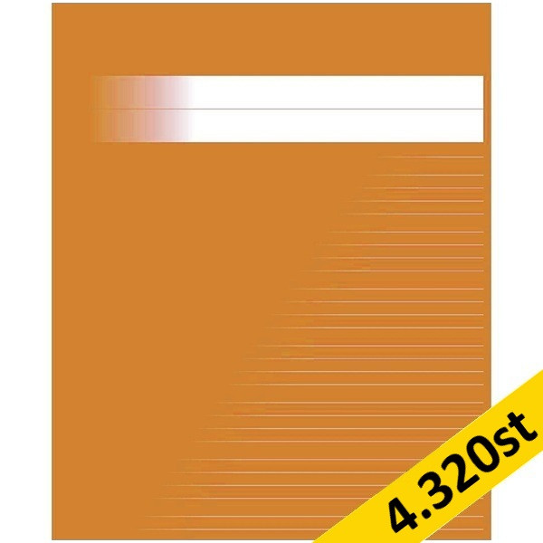 Skrivhäfte 17x21cm linjerat | 5+5+5+7mm | orange | 4.320st [PALLFRAKT] SE000559 - 1