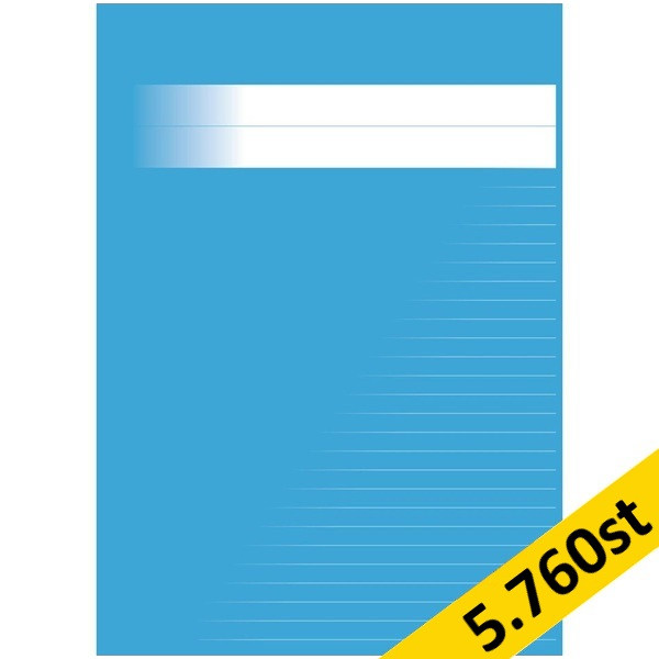 Skrivhäfte 17x21cm linjerat | 8,5mm | blå | 5.760st [PALLFRAKT] SE000619 - 1