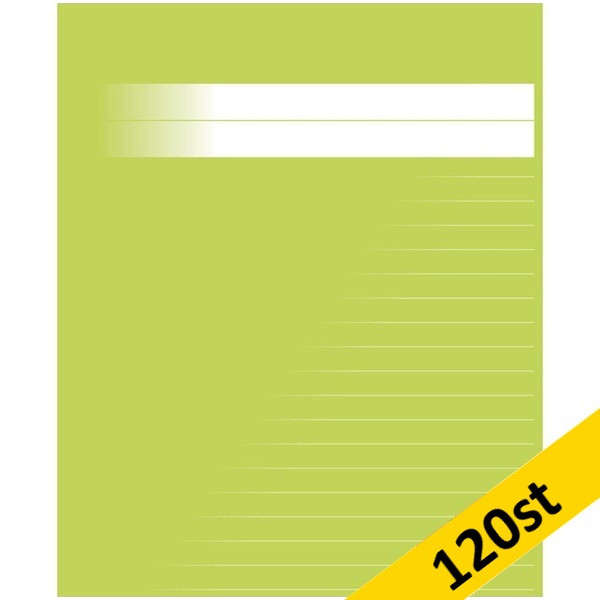 Skrivhäfte 17x21cm linjerat | 8,5mm | ljusgrön | 120st SE000553 - 1