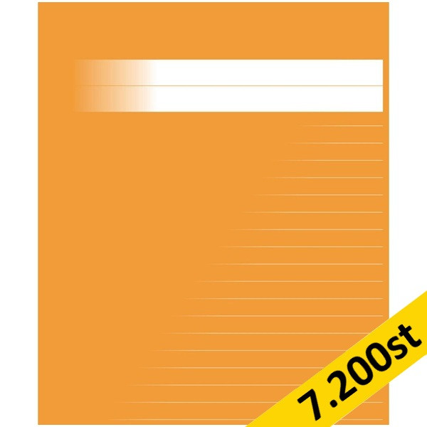 Skrivhäfte 17x21cm linjerat | 8,5mm | orange | 7.200st [PALLFRAKT] SE000614 - 1