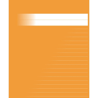 Skrivhäfte 17x21cm linjerat | 8,5mm | orange SE000610