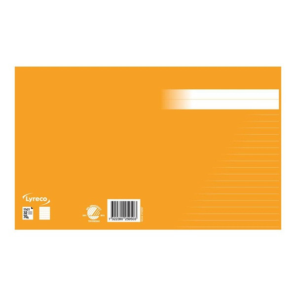 Skrivhäfte 17x21cm linjerat | 8,5mm | orange SE000610 - 2