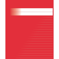 Skrivhäfte 17x21cm linjerat | 8,5mm | röd