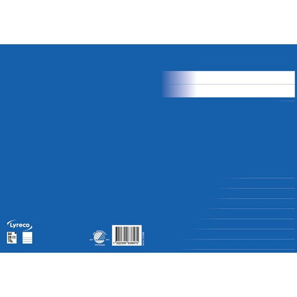 Skrivhäfte A4 1/2 linjerat | 14,5mm | blå SE000650 - 2