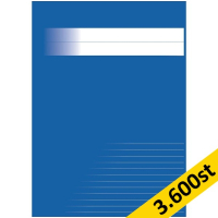 Skrivhäfte A4 1/2 linjerat | 8,5mm | blå | 3.600st [PALLFRAKT]