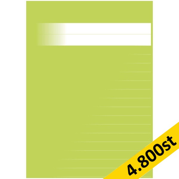 Skrivhäfte A4 linjerat | 14,5mm | ljusgrön | 4.800st [PALLFRAKT] SE000664 - 1
