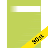 Skrivhäfte A4 linjerat | 14,5mm | ljusgrön | 80st