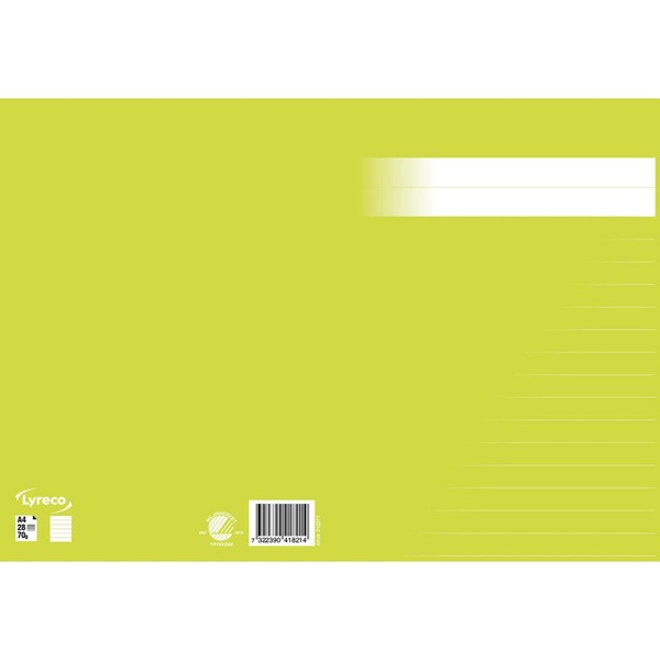 Skrivhäfte A4 linjerat | 14,5mm | ljusgrön SE000660 - 2