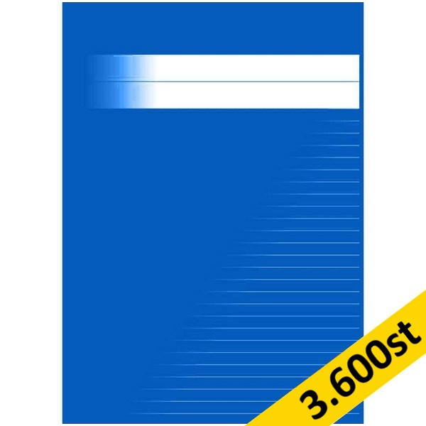 Skrivhäfte A4 linjerat | 8,5mm | blå | 3.600st [PALLFRAKT] SE000584 - 1