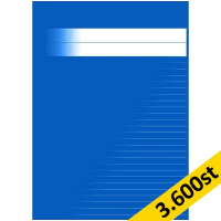 Skrivhäfte A4 linjerat | 8,5mm | blå | 3.600st [PALLFRAKT]