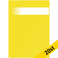 Skrivhäfte A4 linjerat | 8,5mm | gul | 20st SE000687