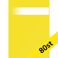Skrivhäfte A4 linjerat | 8,5mm | gul | 80st