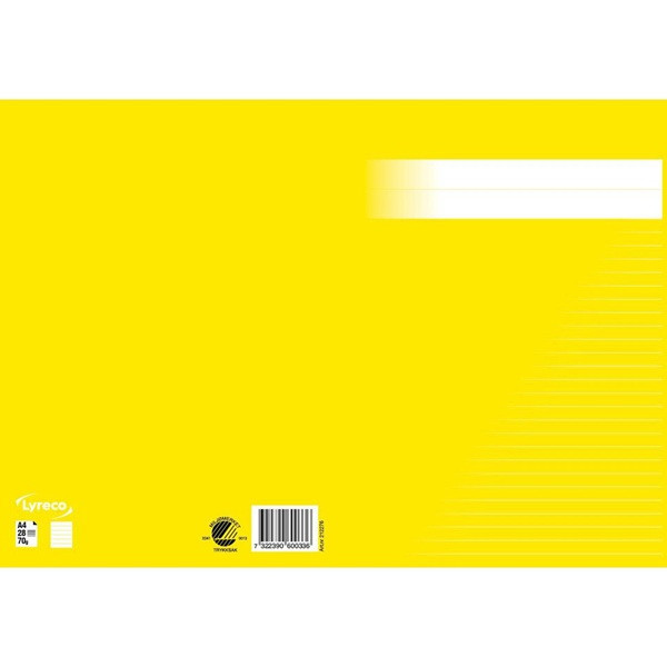 Skrivhäfte A4 linjerat | 8,5mm | gul SE000685 - 2