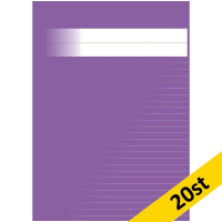 Skrivhäfte A4 linjerat | 8,5mm | lila | 20st SE000692